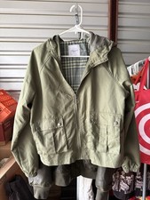 Women’s Angel Kiss Olive Green Rain Jacket - Size L