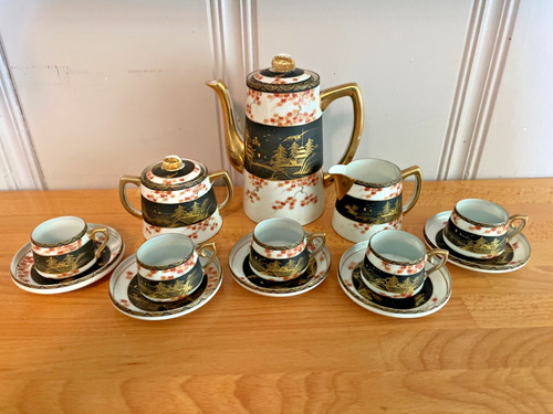 Vintage japanese tea set - vintage,