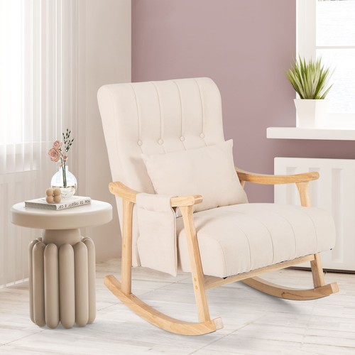 Upholstered rocking chair with - upholstered,