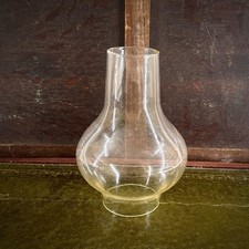 CLEAR GLASS OIL LAMP CHIMNEY