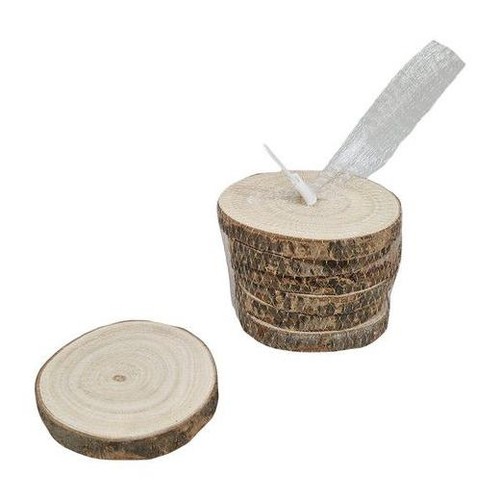Round paulownia tree bark - round,
