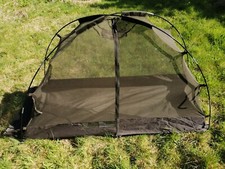 British Army Issue Single Free Standing Mosquito Net Cot Bed Tent Mesh Bivi