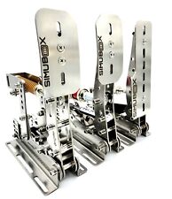 SIMUBOX Load Cell Pedals V2. Stainless Steel. 2 hydraulic Dampers. SIMRACING