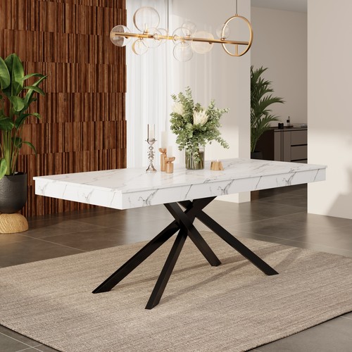 Extendable dining table with - table,