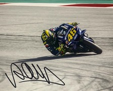 Valentino Rossi Signed 10x8