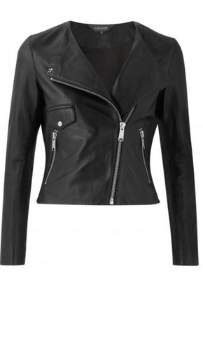 Ladies fashion black soft real - black,