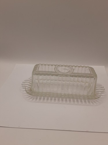 Vintage clear glass - vintage, butter