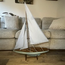 Vintage Pond Yacht Sailing