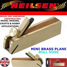 Neilsen Brass 3" Mini Bull Nose Block Plane Hardwood Woodworking Scraper Tool