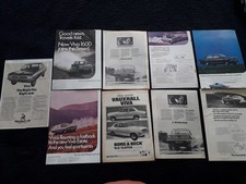 VAUXHALL VIVA HB + GT - Collection of 9 Original Magazine Adverts 1966-68