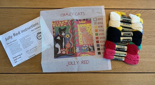 Jolly red crazy cat - crazy, tapestry