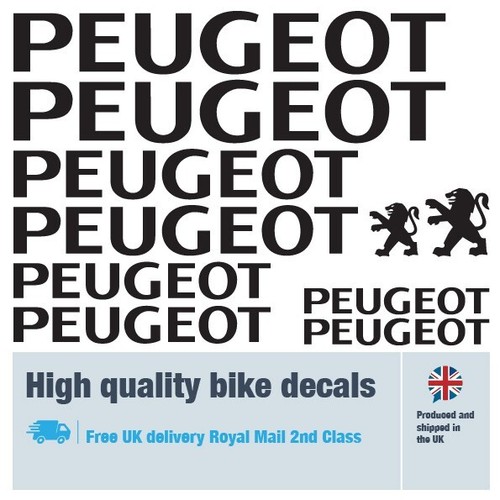 Peugeot bike labels decals - labels, /