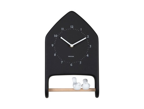 Karlsson wall clock love - wall, birds