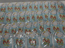 Bulk Party Favor Lot Of 35 Jumbo Charms For Beach Bag Tote - Flip Flops Sandals