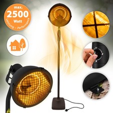 Terrace Heater Electric Fire Infrared Heaters Patio 2500W