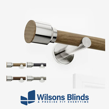 Curtain Pole - Wood-Effect