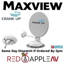 Maxview B2590/65 65cm Manual Crank-Up Caravan Satellite Dish + Twin LNB