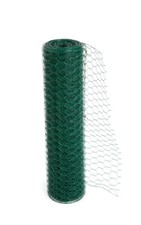 PVC Coated Green Chicken Rabbit Wire 25m 50m 3 widths Mesh Aviary Fencing Garden