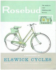 ELSWICK ROSEBUD LADIES BICYCLE ORIGINAL '50's-'60's FACTORY SALES PAMPHLET