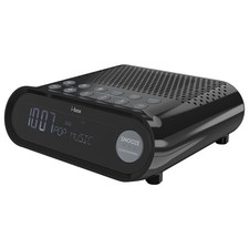 i-box Sunrise DAB Radio Dual Alarm Clock USB Charging FM/DAB+ LCD Display Black