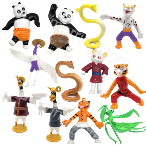 12pcs kong panda figure - fu,