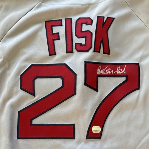 Carlton fisk signed red - fisk,