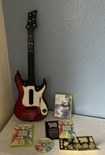 Guitar Hero Xbox 360 Band Hero Red Octane Wireless Guitar Controller & Games