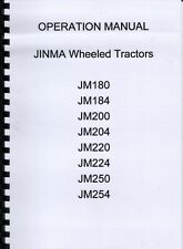 Jinma JM Series Tractors 180, 184, 200, 204, 220, 224, 250, 254 Operation Book