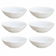 6 x Soup Bowls 5" /13cm White