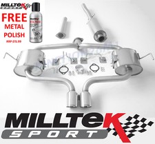 Milltek Mini Cooper S MK1 R53 Exhaust System Stainless Cat Back Resonated 02-06 