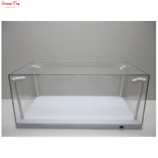 T9 1/18 LED DISPLAY CASE 4 ADJUSTABLE LIGHTS 35 X 15 X 6CM WITH WHITE BASE