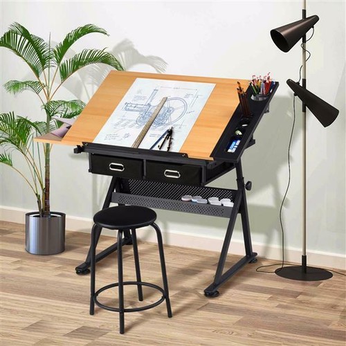 Adjustable drafting table art - drafting,