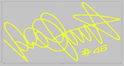 Valentino rossi decal - 2x, 46