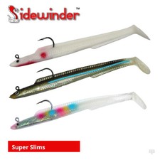 Sidewinder Super Slims - Cod Bass Wrasse Pollock Ling Sea Fishing Sandeel Lures