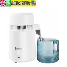 ZOKOP 4L Stainless Steel Water Distiller Pure Water Filter Medical Home Labs
