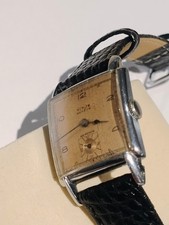 Vintage Titus Manual Wind Square Dial Watch Salmon Coloured Dial Working