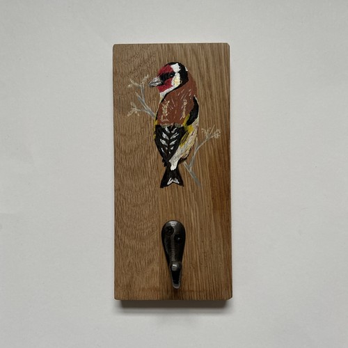 Oak coat hook painted - coat, hook.