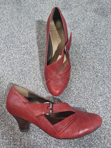 Clarks real leather burgundy - real,