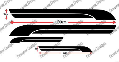 Motorhome stripes graphics - motorhome,