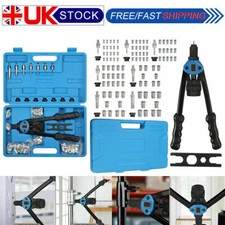 Professional 110PCS Hand Nut Tool M3- M12 Repair Kit Riveter Rivnut Gun Mandrels