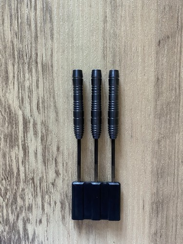 22g tungsten darts - tungsten, black
