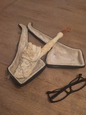 Vintage Hand-carved Cased