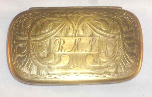 Antique pewter lined brass - antique,