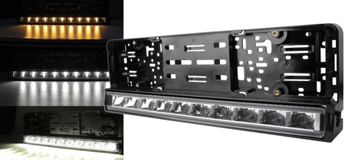 Number plate holder with built - plate,