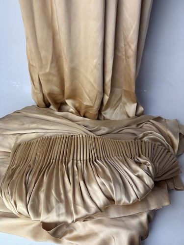Champagne gold satin - satin, curtains