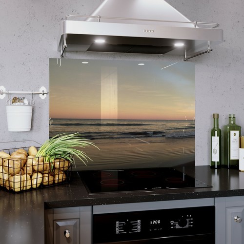 Glass splashback kitchen - glass,