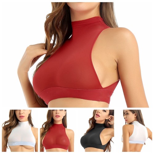 Womens see through tank crop - womens,