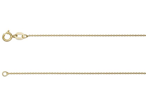 9ct gold belcher chain - gold, 16"