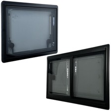 Shield Autocare© Flat Flush Hinged & Sliding Camper Van Acrylic Cassette Windows