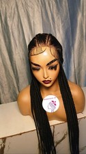 Braided Wig For Women  With Baby Hair